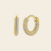 Pavé Classic Hoops