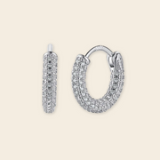 Pavé Classic Hoops