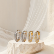 Pavé Classic Hoops