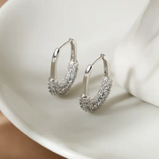 Sculpted Pavé Hoops