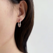 Sculpted Pavé Hoops