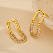 Luxe Pavé Link Earrings